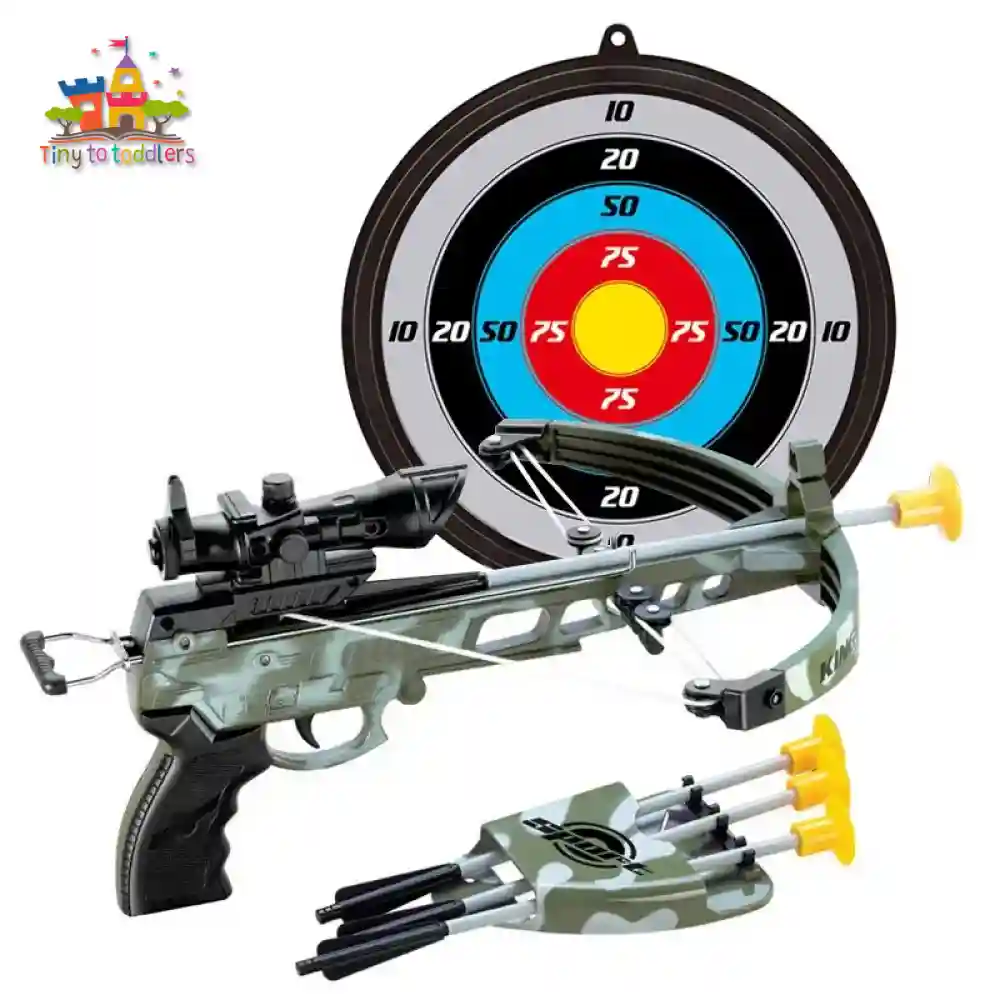 Archery Toy Set with Suction Dart Arrows & Laser Target