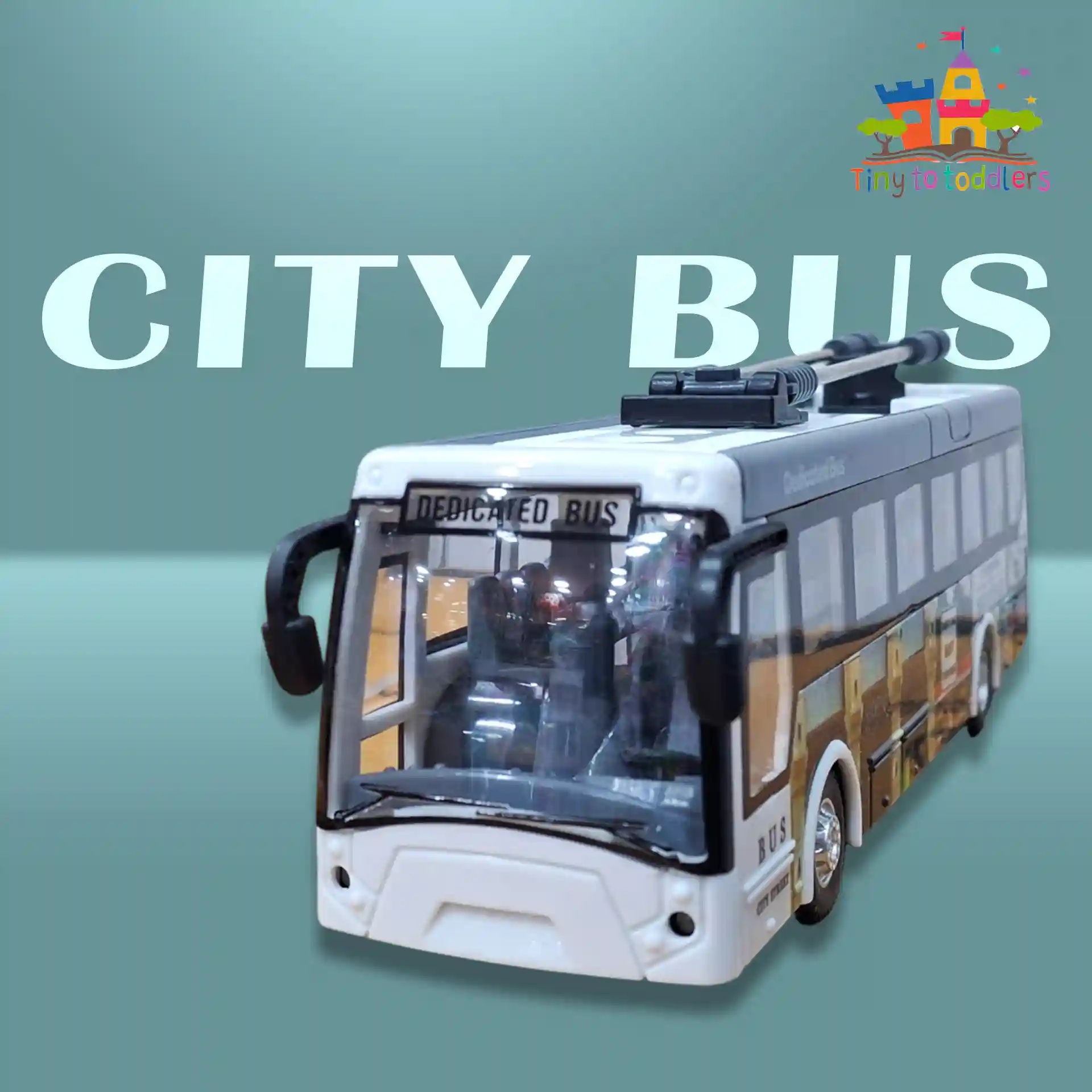 City Beacon Bus: Remote Control Toy with Flashing LED Lights and Realistic Movement